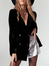 Load image into Gallery viewer, Lapel Collar Long Sleeve Blazer with Pockets