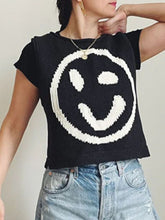 Load image into Gallery viewer, Smiley Round Neck Sweater Vest