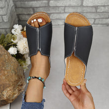 Load image into Gallery viewer, PU Leather Open Toe Sandals