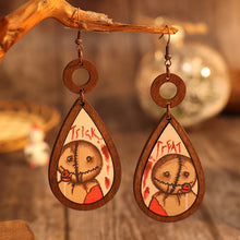 Load image into Gallery viewer, Wooden Teardrop Shape Earrings