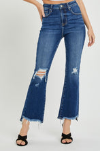 Load image into Gallery viewer, RISEN High Rise Distressed Crop Flare Jeans