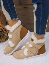 Load image into Gallery viewer, Faux Fur Round Toe Flat Boots