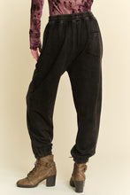 Load image into Gallery viewer, Davi &amp; Dani Rhinestone Elastic Waist Joggers