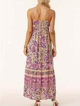 Load image into Gallery viewer, Printed Scoop Neck Midi Cami Dress