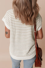 Load image into Gallery viewer, Round Neck Striped Sweater Vest