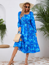 Load image into Gallery viewer, Printed Long Sleeve Midi Dress