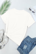 Load image into Gallery viewer, Sequin Star Round Neck Short Sleeve T-Shirt