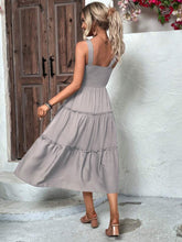 Load image into Gallery viewer, Tiered Smocked Wide Strap Cami Dress