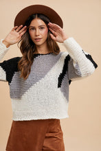 Load image into Gallery viewer, Annie Wear Color Block Drop Shoulder Sweater