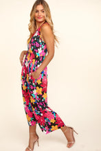 Load image into Gallery viewer, Haptics Pocketed Floral Round Neck Sleeveless Midi Dress