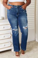 Load image into Gallery viewer, Judy Blue Full Size Mid Rise Hand Sand &amp; Destroy Bootcut Jeans