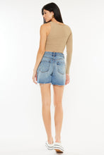 Load image into Gallery viewer, Kancan Full Size Raw Hem High Waist Denim Shorts