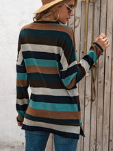 Load image into Gallery viewer, Full Size Striped Round Neck Long Sleeve T-Shirt Plus Size