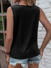 Load image into Gallery viewer, Cutout Twisted Round Neck Tank