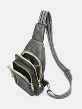 Load image into Gallery viewer, PU Leather Adjustable Strap Crossbody Bag