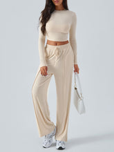 Load image into Gallery viewer, Devine Round Neck Long Sleeve Top and Pants Set