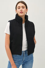 Load image into Gallery viewer, Be Cool Zip Up Turtleneck Puffer Vest with Pockets