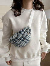 Load image into Gallery viewer, Plaid Wide Strap Crossbody Bag