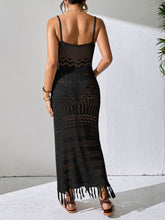 Load image into Gallery viewer, Openwork Scoop Neck Cover-Up Dress