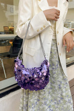 Load image into Gallery viewer, Sequin Chain Crossbody Bag