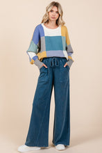 Load image into Gallery viewer, Mittoshop Mineral Wash French Terry Drawstring Wide Leg Pants