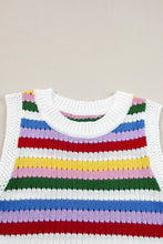 Load image into Gallery viewer, Contrast Round Neck Sweater Vest