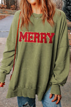 Load image into Gallery viewer, MERRY Side Slit Long Sleeve Sweatshirt