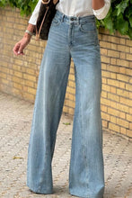 Load image into Gallery viewer, Wide Leg Jeans with Pockets