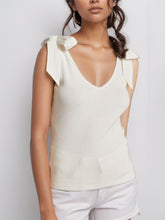 Load image into Gallery viewer, V-Neck Tie Shoulder Tank