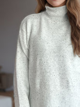 Load image into Gallery viewer, Side Slit Turtleneck Long Sleeve Sweater