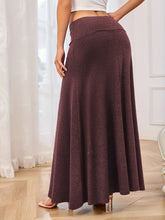 Load image into Gallery viewer, Solid Elastic Waist Maxi Skirt