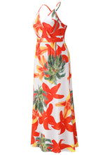 Load image into Gallery viewer, Crisscross Printed Surplice Cami Dress