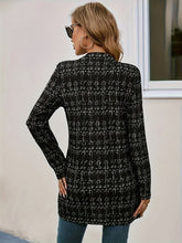 Load image into Gallery viewer, Plaid Open Front Long Sleeve Blazer