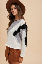 Load image into Gallery viewer, Annie Wear Color Block Drop Shoulder Sweater