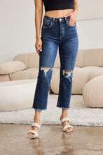 Load image into Gallery viewer, RFM Full Size Tummy Control Distressed High Waist Raw Hem Jeans