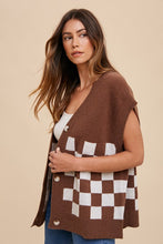 Load image into Gallery viewer, Annie Wear Checkered Button Down Short Sleeve Cardigan