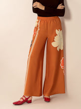 Load image into Gallery viewer, Printed Elastic Waist Wide Leg Pants