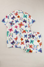 Load image into Gallery viewer, Butterfly Half Sleeve Top and Shorts Set