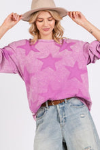 Load image into Gallery viewer, SAGE + FIG Mineral Wash Star Pattern T-Shirt