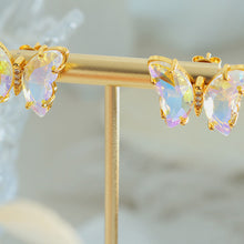 Load image into Gallery viewer, Gold-Plated Butterfly Stud Earrings