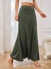 Load image into Gallery viewer, Solid Elastic Waist Maxi Skirt