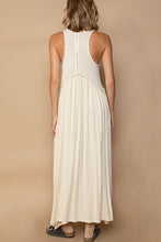 Load image into Gallery viewer, POL Sleeveless Back Zipper Front Slit Maxi Dress