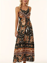 Load image into Gallery viewer, Printed Scoop Neck Midi Cami Dress