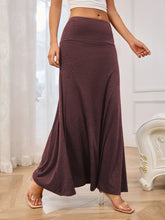 Load image into Gallery viewer, Solid Elastic Waist Maxi Skirt