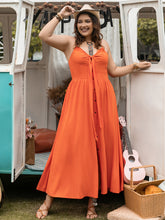 Load image into Gallery viewer, Plus Size Halter Neck Midi Dress