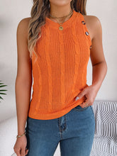 Load image into Gallery viewer, Cable-Knit Round Neck Vest