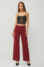 Load image into Gallery viewer, RISEN Full Size High Rise Wide Leg Cargo Jeans