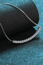 Load image into Gallery viewer, Sterling Silver Curved Bar Necklace