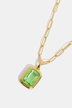 Load image into Gallery viewer, Zircon 18K Gold-Plated Geometrical Shape Pendant Necklace