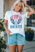 Load image into Gallery viewer, GOD BLESS AMERICA Cuffed Tee Shirt